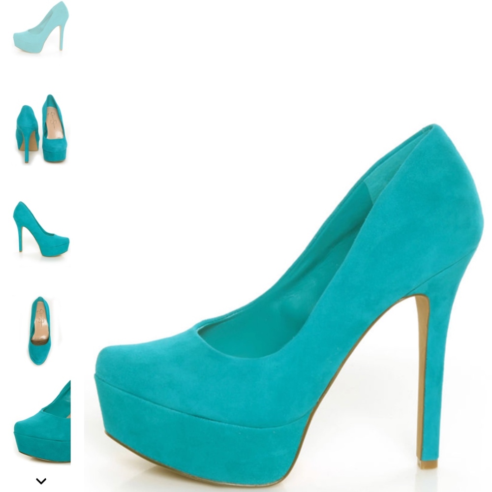 JESSICA SIMPSON WALEO AQUADISIAC SUEDE PLATFORMS